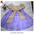 kids smocking flower wholesale party dress